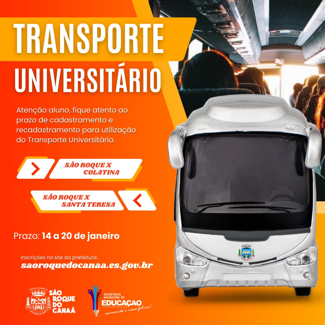 Renovação e Cadastramento do Transporte Universitário Noturno - 2025.